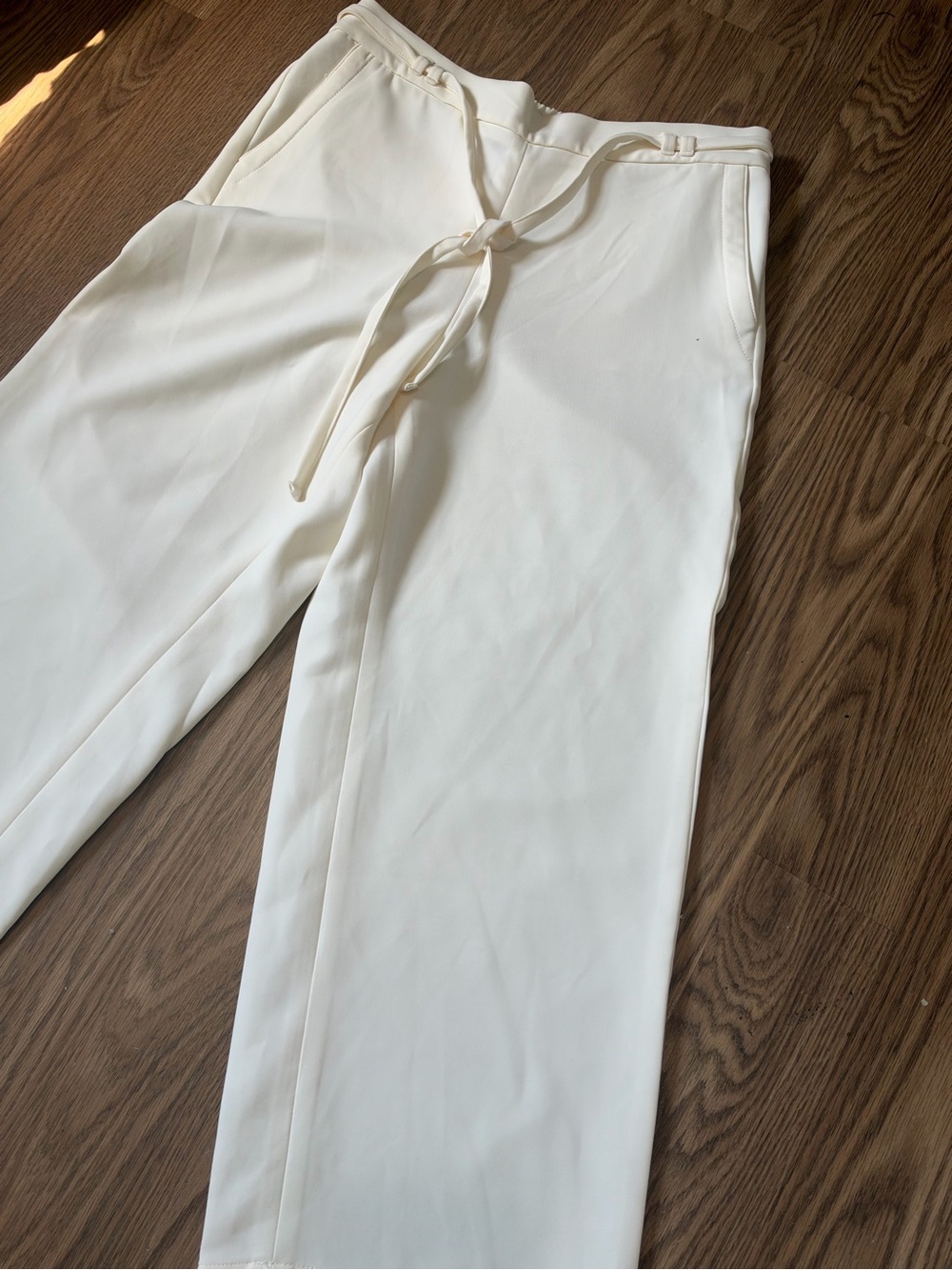 Talbots Wide Leg Drawstring Pants - Picture 3 of 5